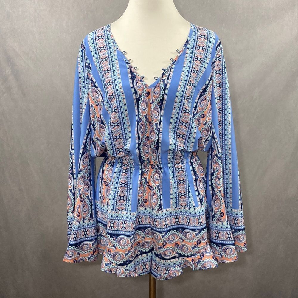 NWOT Red Camel Long Sleeve Romper Size L